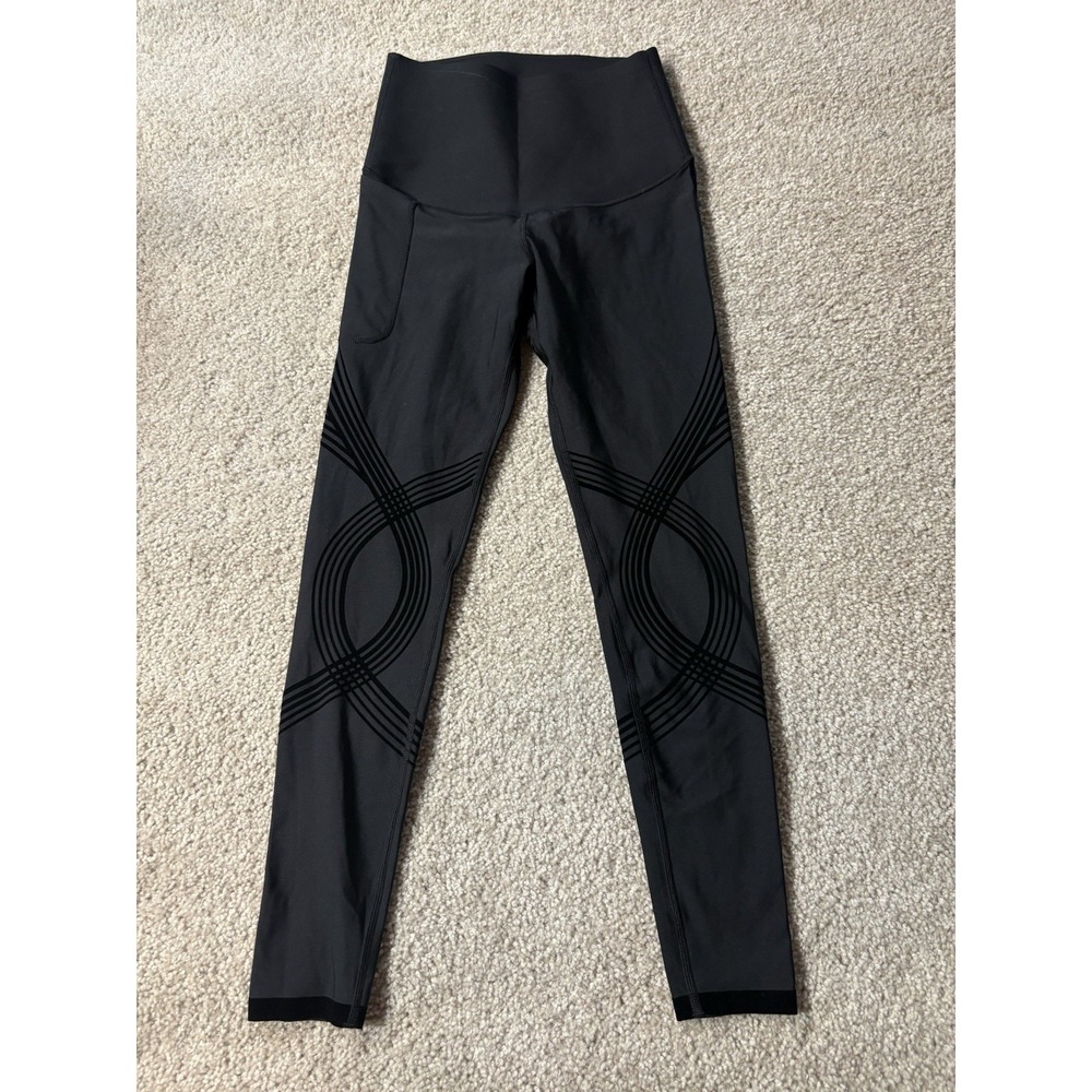 Fanka Body Sculpt Side Pocket Leggings Black Small Compression Yoga